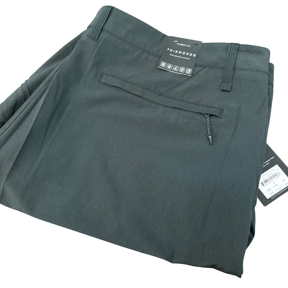 7 Diamonds Sierra High Performance Shorts Mens 42 Black STS-1275 NWT